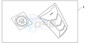 TRX420FE1G TRX420 Europe Direct - (ED) drawing TANKPAD / FUEL LID COVER