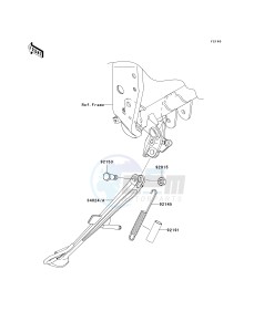 ZR 750 L [Z750 EU] (L7F-L8F) L8F drawing STAND-- S- -