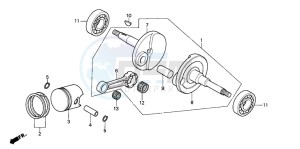 PK50M drawing CRANKSHAFT/PISTON