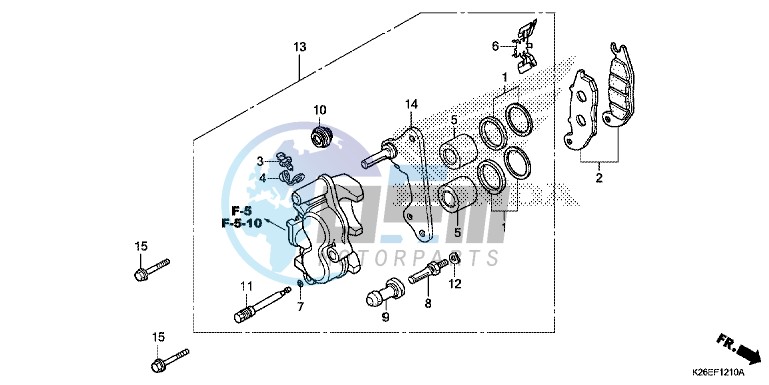 FRONT BRAKE CALIPER