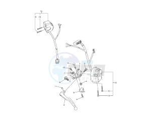 FZ1-N 1000 drawing HANDLE SWITCH AND LEVER