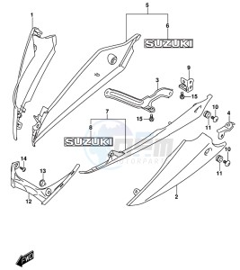 GSX-S1000 A drawing UNDER COWLING (GSX-S1000AL8 E21)