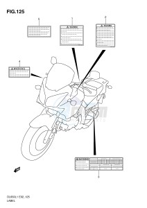 DL650 (E2) V-Strom drawing LABEL (DL650AL1 E19)