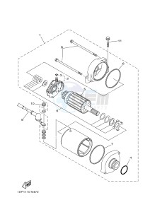 YXM700E YXM700PE YXM700PE (1XP4) drawing STARTING MOTOR