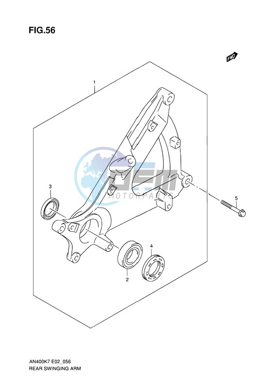 REAR SWINGING ARM