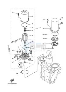 F250BETX drawing TILT-SYSTEM-2