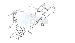 CROSS CITY - 125 CC 4T EU3 drawing EXHAUST OLD