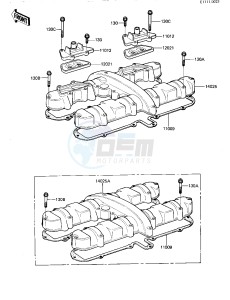 KZ 550 D [GPZ] (D1) [GPZ] drawing CYLINDER HEAD COVER