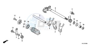 CBR250RAD CBR250R ABS 2E - (2E) drawing GEARSHIFT DRUM