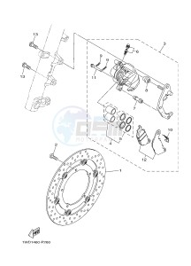 YZF-R25 249 (1WD9) drawing FRONT BRAKE CALIPER