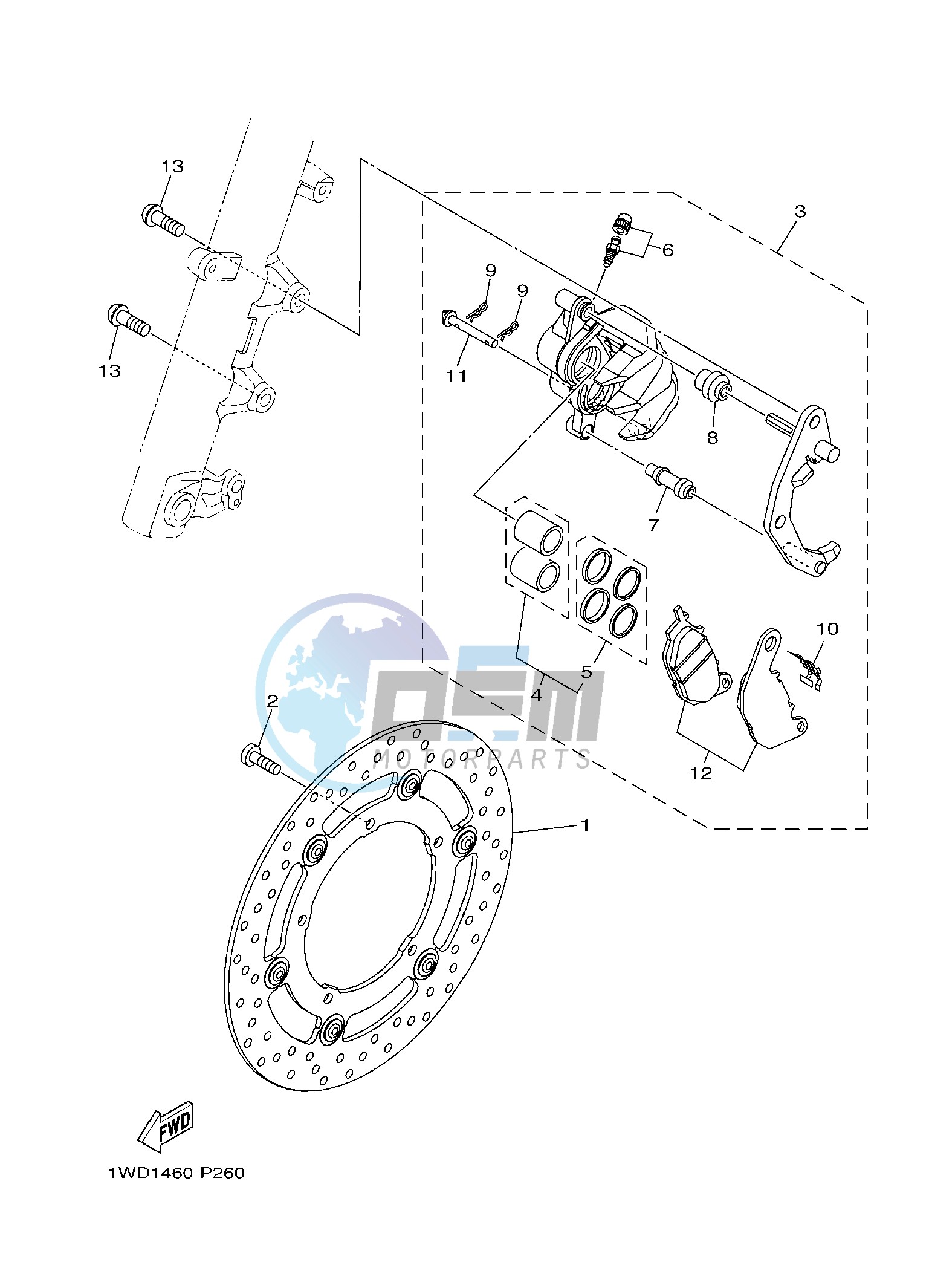 FRONT BRAKE CALIPER