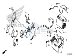 CRF450RXH Europe Direct - (ED) drawing BATTERY