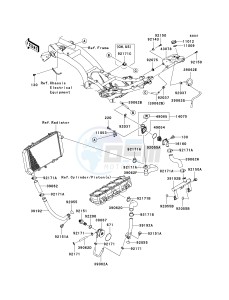 ZR 1000 B [Z1000] (7F-8F) 0B8F drawing WATER PIPE