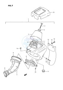 RM80 (E3) drawing AIR CLEANER (MODEL H J K L M N P R S)