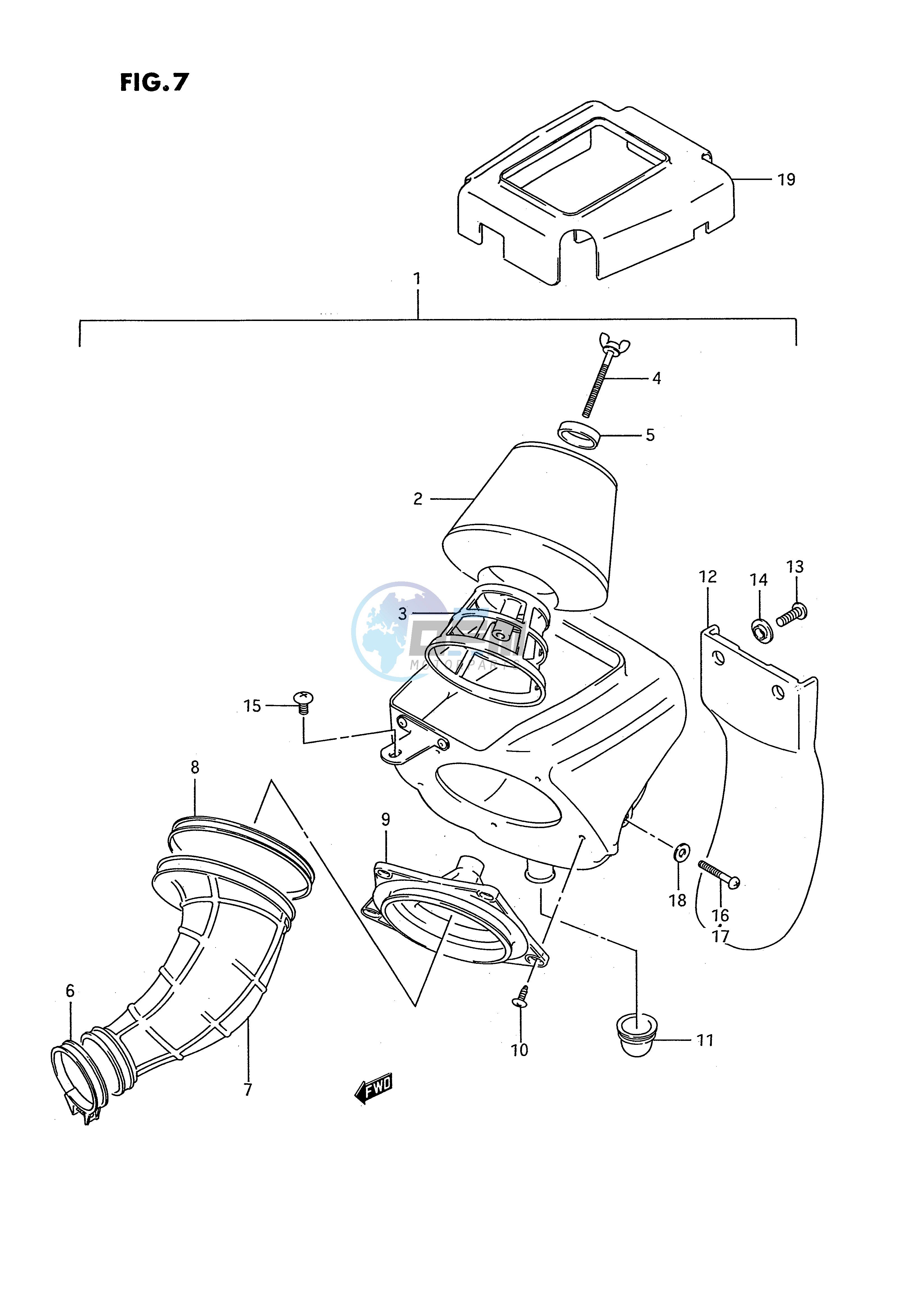 AIR CLEANER (MODEL H J K L M N P R S)