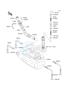 JT 1500 A [STX-15F] (A6F-A9F) A6F drawing FUEL TANK-- A6F- -