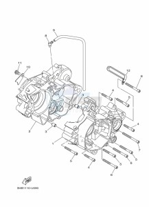 YZ85LW YZ80 (B0GL) drawing CRANKCASE