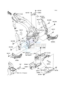 Z1000 ZR1000A6F FR GB XX (EU ME A(FRICA) drawing Frame Fittings