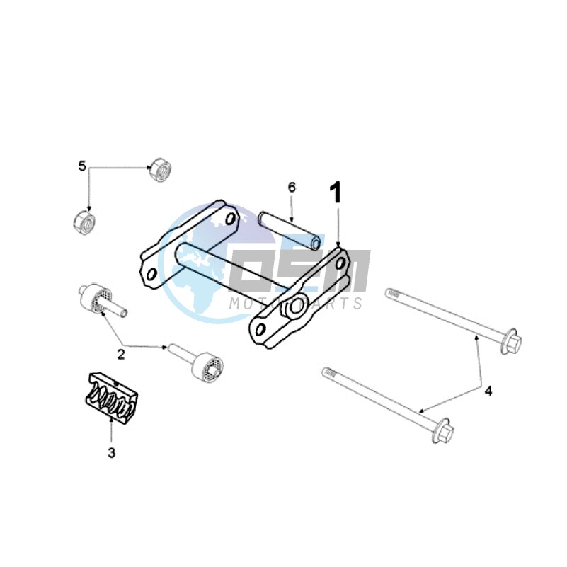 RMO ENGINEMOUNT WITH SHORT MOUNT RUBBERS