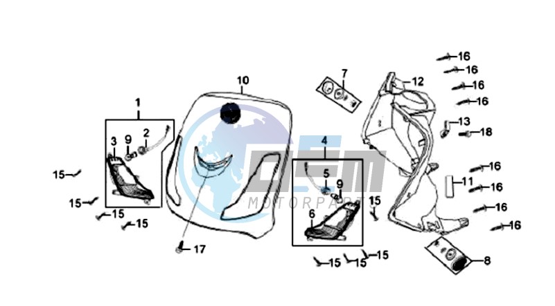 FR PLATE / INNER PROTECTOR / INDICATORS