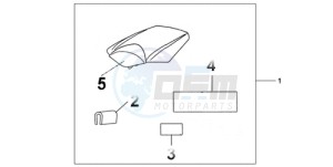 CBR1000RRA BR / HRC drawing SEAT COWL *R334*