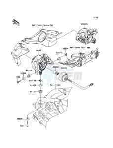 KFX450R KSF450BDF EU drawing Headlight(s)