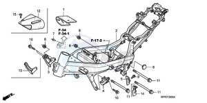 CBR125RW9 Australia - (U) drawing FRAME BODY