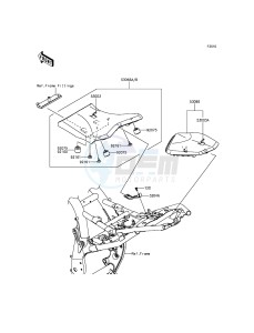 Z800 ABS ZR800DFF UF (UK FA) XX (EU ME A(FRICA) drawing Seat