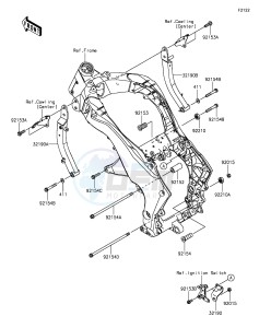 Z1000 ZR1000FFF FR GB XX (EU ME A(FRICA) drawing Engine Mount