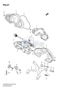 SFV650 (E3-E28) Gladius drawing SPEEDOMETER