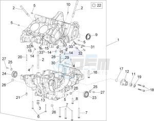 RSV4 1100 RACING FACTORY E4 ABS (NAFTA) drawing Crankcases I