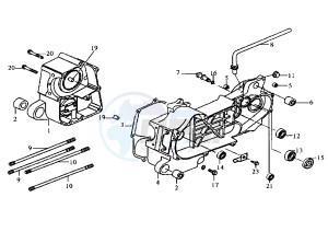 CINDERELLA - 50 cc drawing CRANKCASE