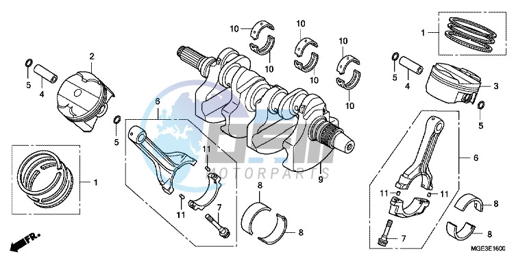 CRANKSHAFT/ PI STON