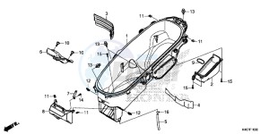 NSS125ADF Forza 125 - NSS125AD UK - (E) drawing LUGGAGE BOX