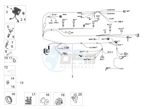 DORSODURO 900 E4 ABS (EMEA, LATAM) drawing Front electrical system