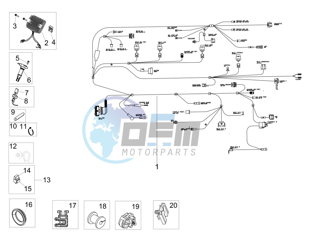 Front electrical system