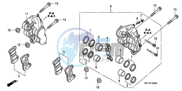 FRONT BRAKE CALIPER