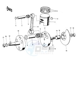 G5 100 drawing CRANKSHAFT_PISTON_ROTARY VALVE -- 72-73 G5-A- -