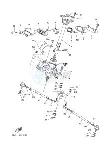 YFM700FWAD GRIZZLY 700 (B1AJ) drawing STEERING