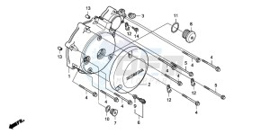 VT750C2 VT750C2 drawing LEFT CRANKCASE COVER