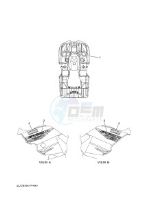 YFM450FWA GRIZZLY 450 IRS (BM81) drawing GRAPHICS