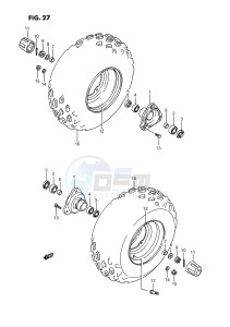 LT80 (P28) drawing FRONT WHEEL