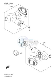 DL650 ABS V-STROM EU drawing TURNSIGNAL LAMP