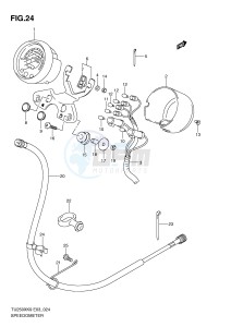 TU250X (E3) drawing SPEEDOMETER