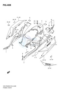 GSX-R600 (E2) drawing FRAME COVER (MODEL L0)