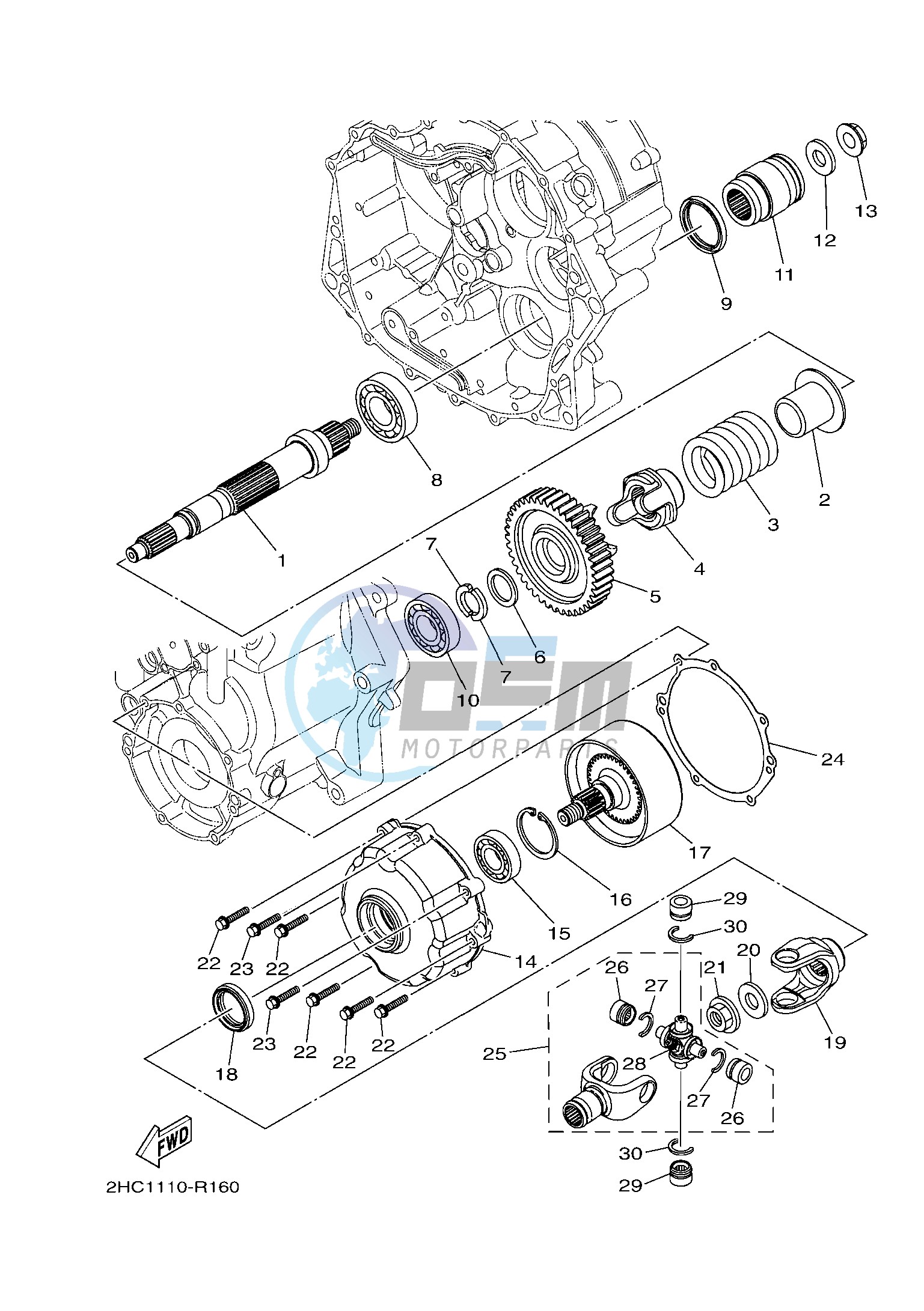 MIDDLE DRIVE GEAR