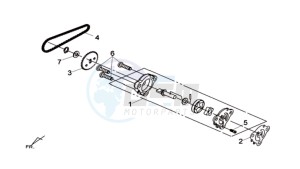 MAXSYM 600 I ABS EXECUTIVE SPORT L6 drawing OIL PUMP / V-BELT OIL PUMP