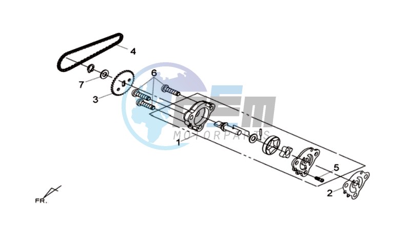 OIL PUMP / V-BELT OIL PUMP