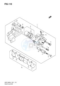 GSF-1250S ABS BANDIT EU drawing REAR CALIPER