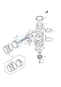 DF 175 drawing Crankshaft